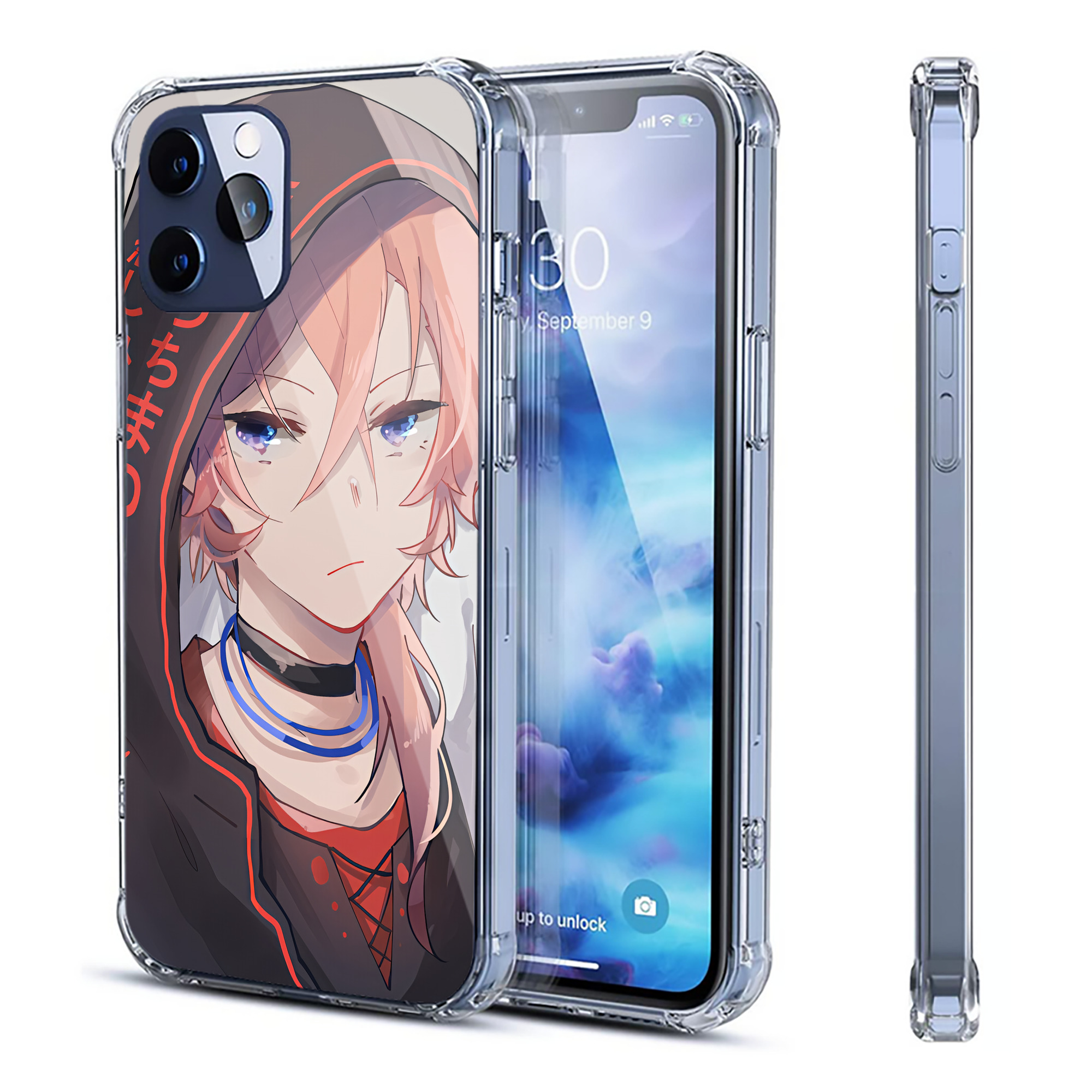 （画像用） 文豪ストレイドッグス Bungo Stray Dogs 【iPhone 12シリーズ対応】透明スマホケース（クリアソフトケース）